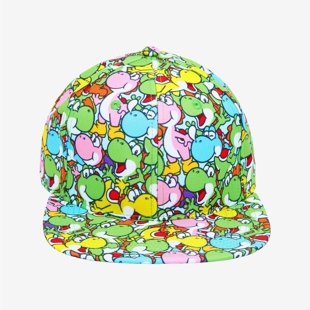 Super Mario Bros Adult Yoshi hat - Picture 2 of 5